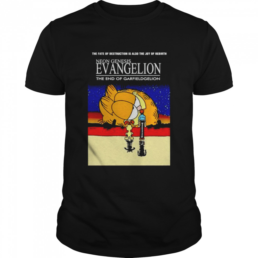 Top garfield neon genesis evangelion the end of garfieldgelion shirts