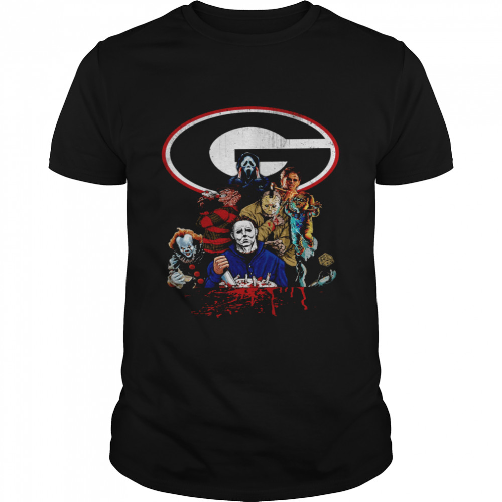 Horror Characters Georgia Bulldog football champions shirt Classic Men's T-shirt