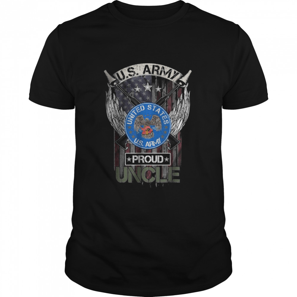 Vintage USA American Flag US Army Proud Veteran Uncle T- Classic Men's T-shirt