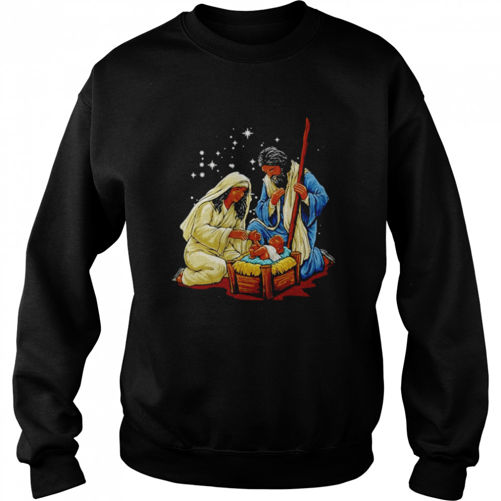 Black Nativity Christmas shirt Unisex Sweatshirt