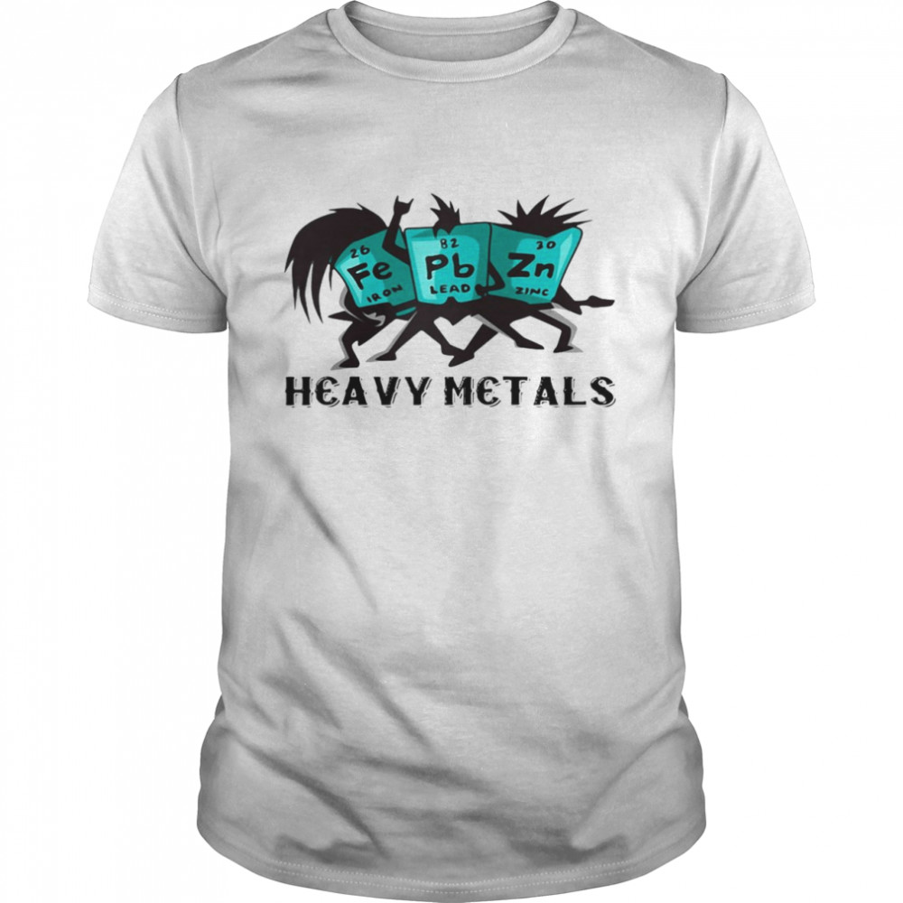 Heavy Metals Funny Science Periodic Elements Geekery Raglan Baseball Shirts