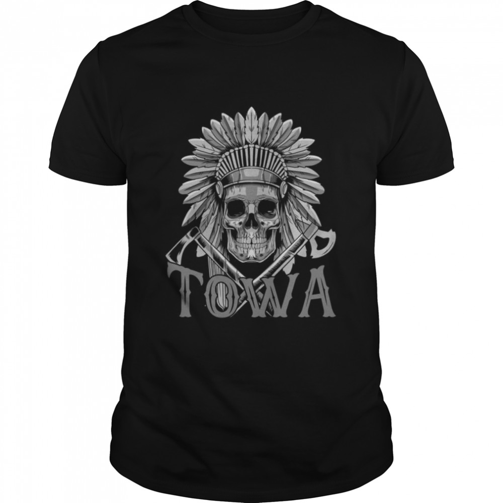Towa Skull & Headdress Native American Towa Heritage Related  Classic Men's T-shirt