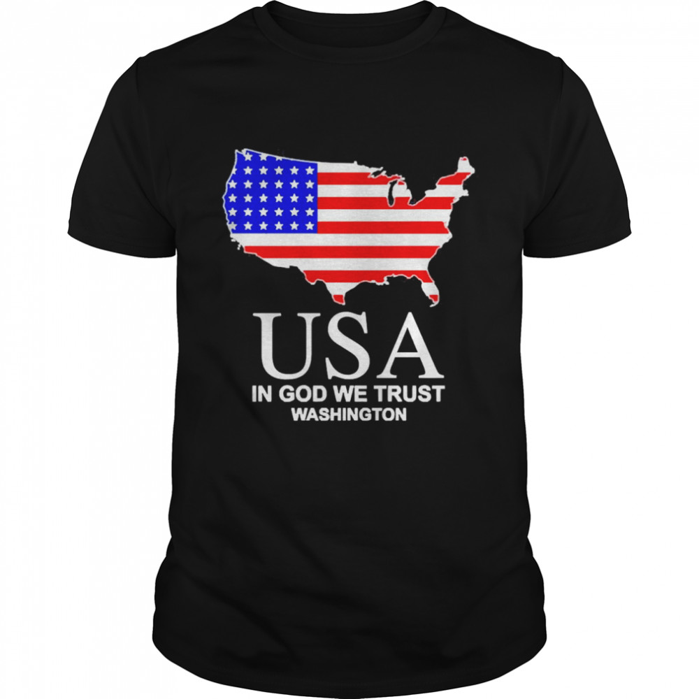 USA in god we trust washington shirt Classic Men's T-shirt