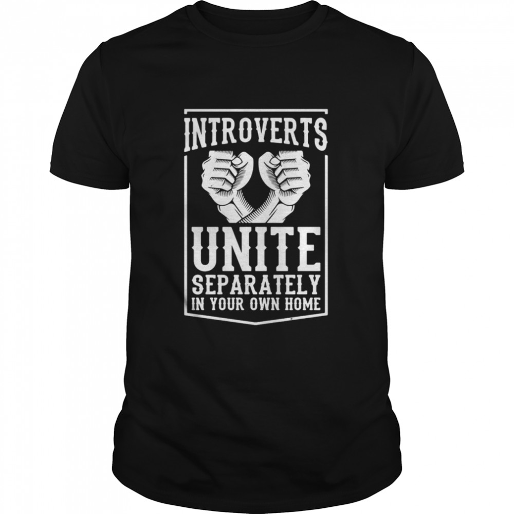 Introverts Unite Separately  Computer Nerd  Classic Men's T-shirt