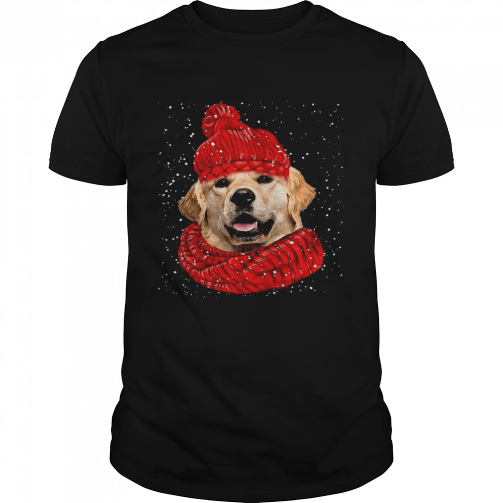 Red Hat – Golden Retriever Christmas 2 shirt Classic Men's T-shirt