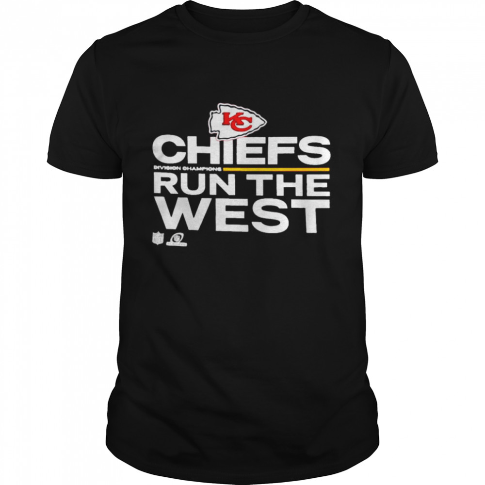 Kansas City Chiefs Run The West 2021 AFC West Division Champions Trophy Collection T-shirt Classic Men's T-shirt