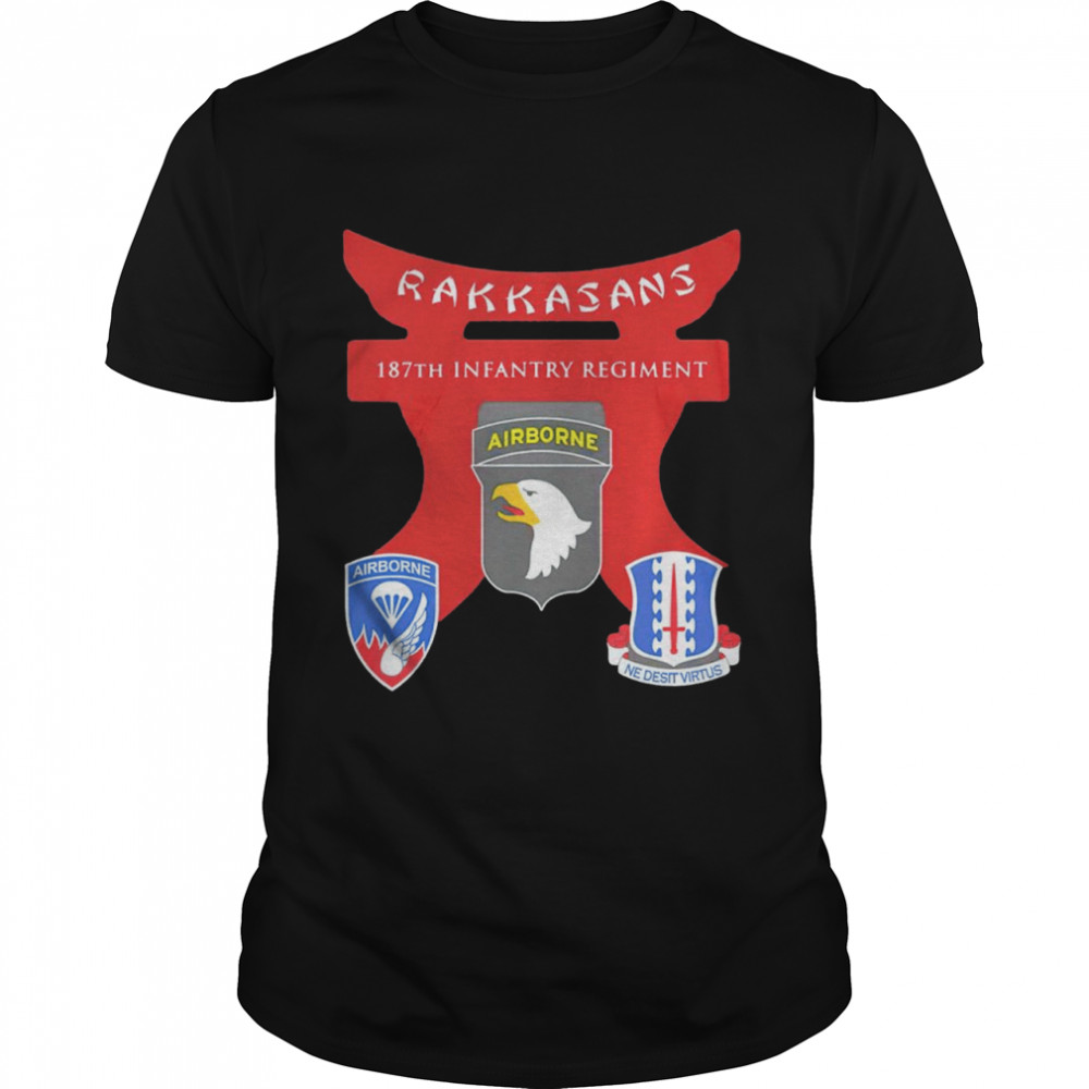 Rakkasans 187th Infantry Regiment  Classic Men's T-shirt