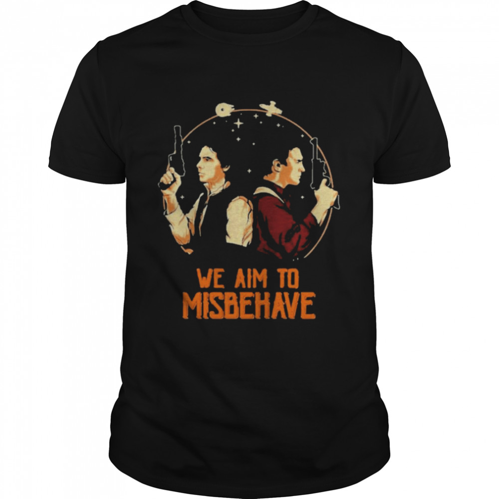 We Aim To Misbehave  Classic Men's T-shirt