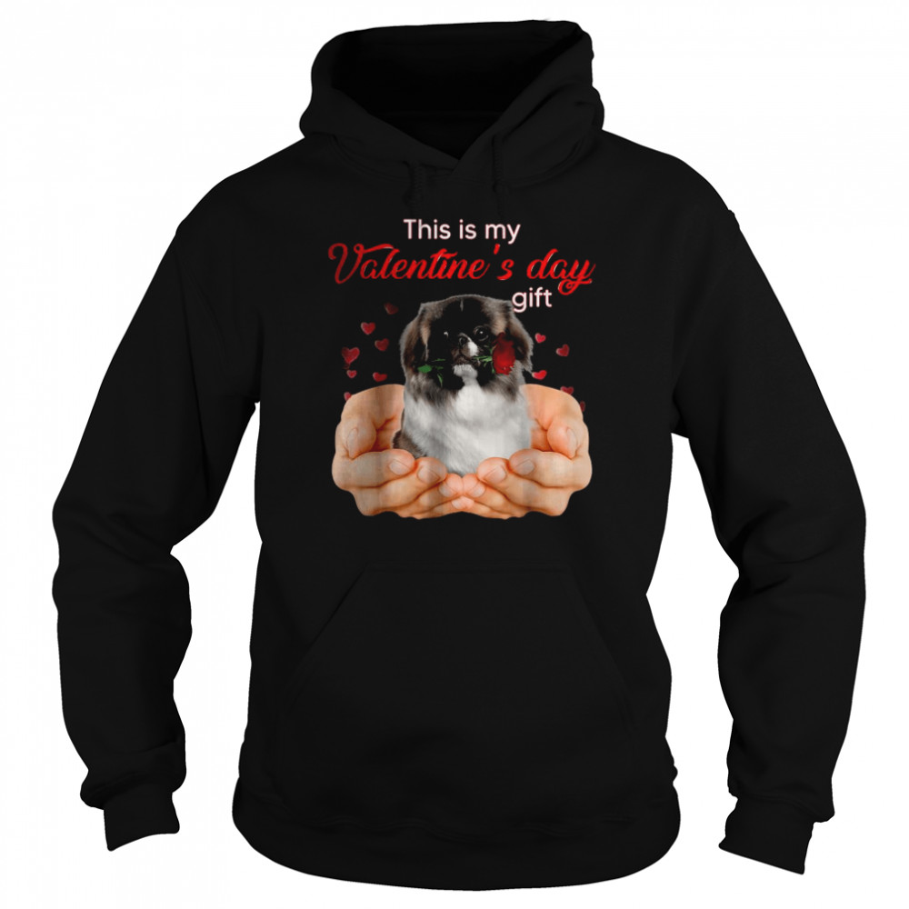 Pekingese This Is My Valentine’s Day Pajama T- Unisex Hoodie