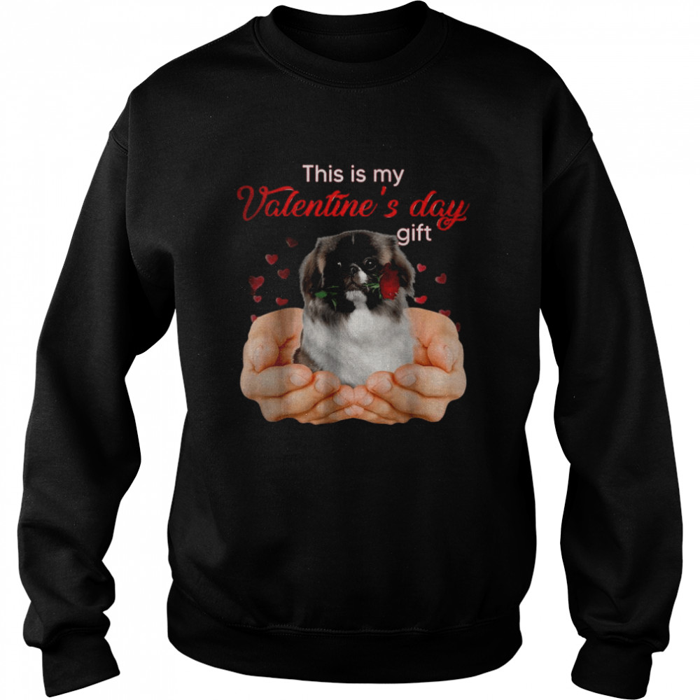 Pekingese This Is My Valentine’s Day Pajama T- Unisex Sweatshirt