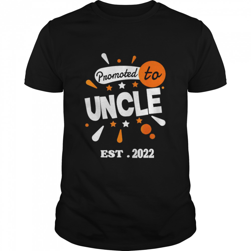 Promoted to uncle est 2022 shirt Classic Men's T-shirt