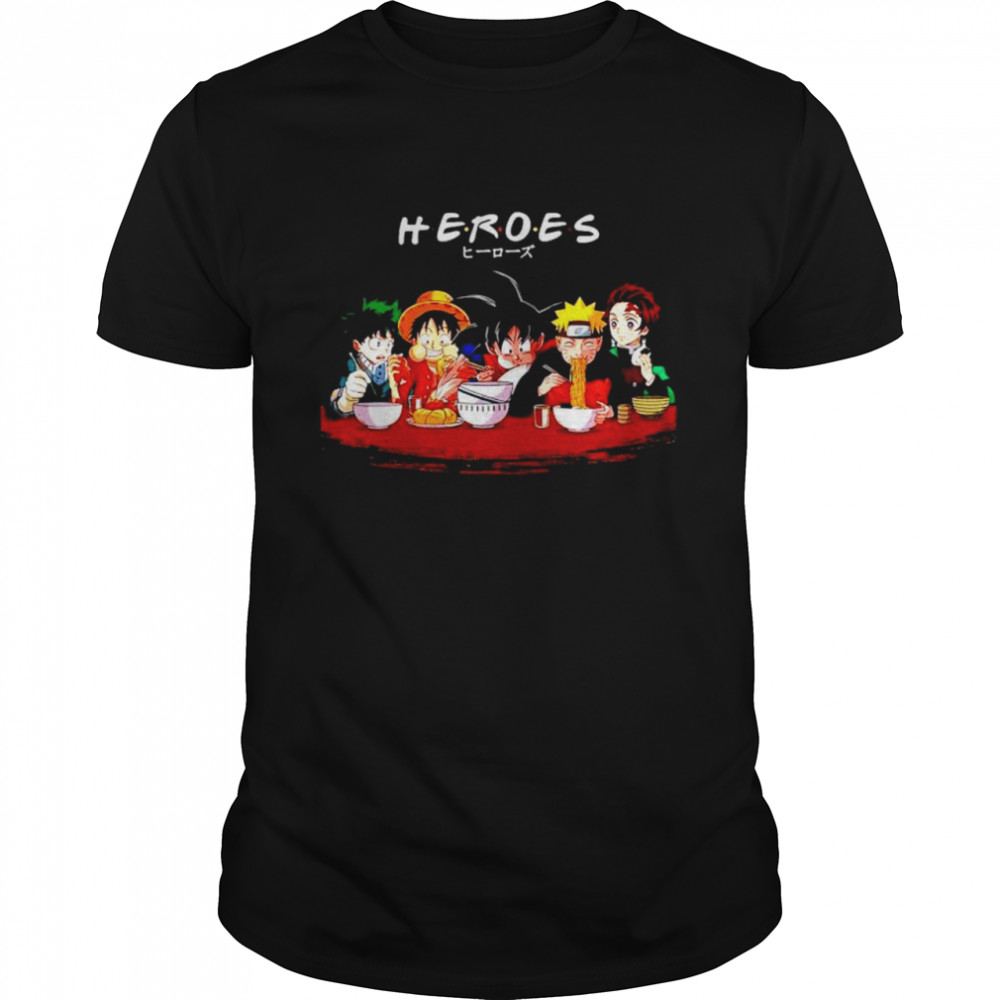 Heroes Dragon Ball Friends Eating T-shirt