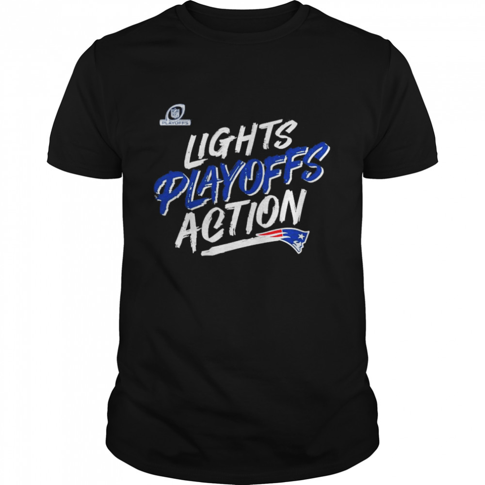 New England Patriots 2021 NFL light playoffs action shirt