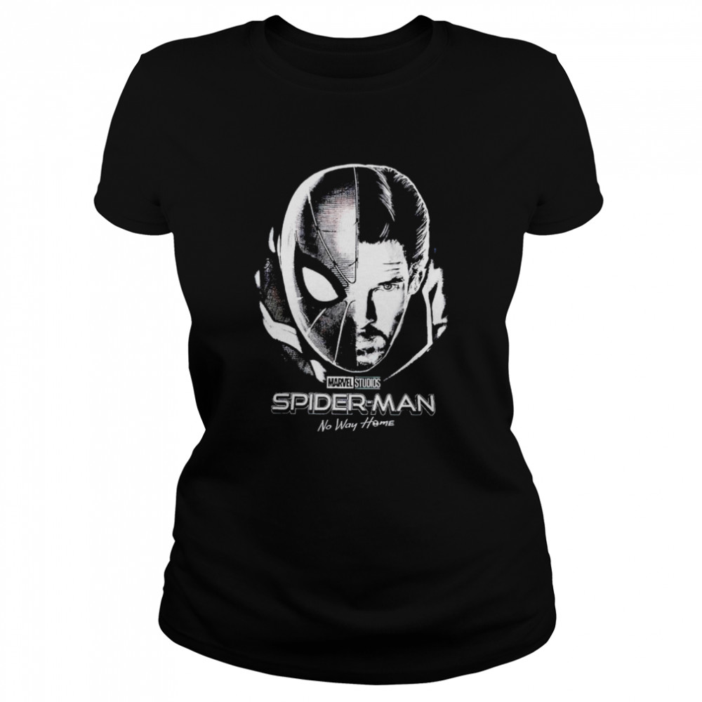 Spider Man and Doctor Strange face shirt Classic Women's T-shirt