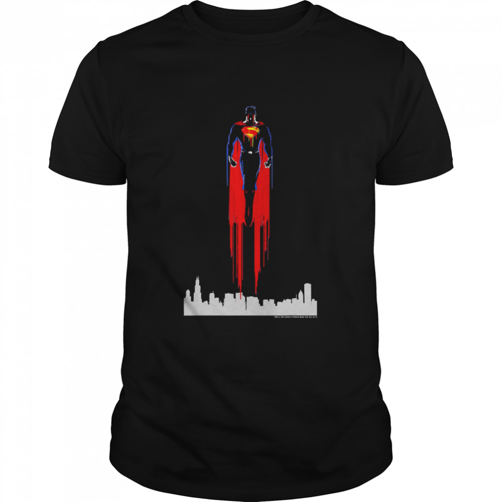 Superman Man Of Steel Red Streak Shirt