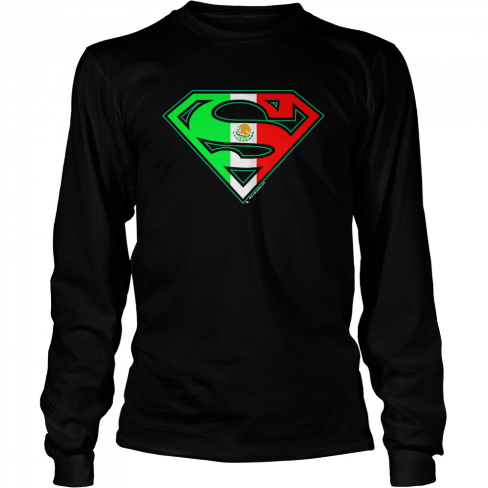 Superman Mexican Shield  Long Sleeved T-shirt