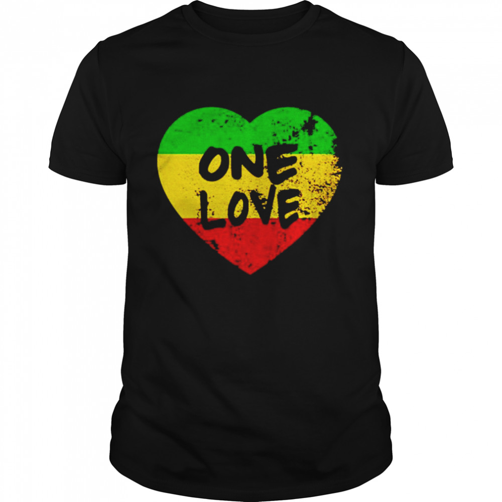 Rastafari one love shirt