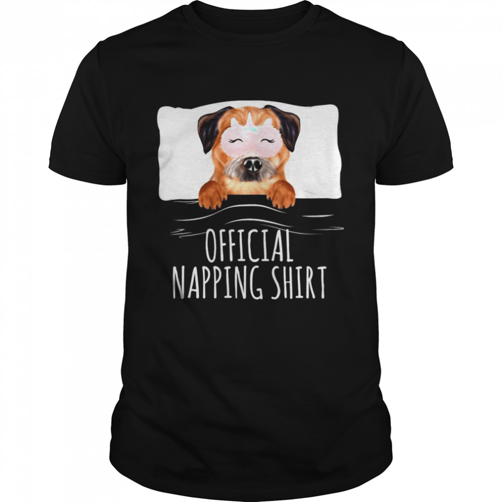 Border Terrier Unicorn Sleep Mask Official Napping  Classic Men's T-shirt