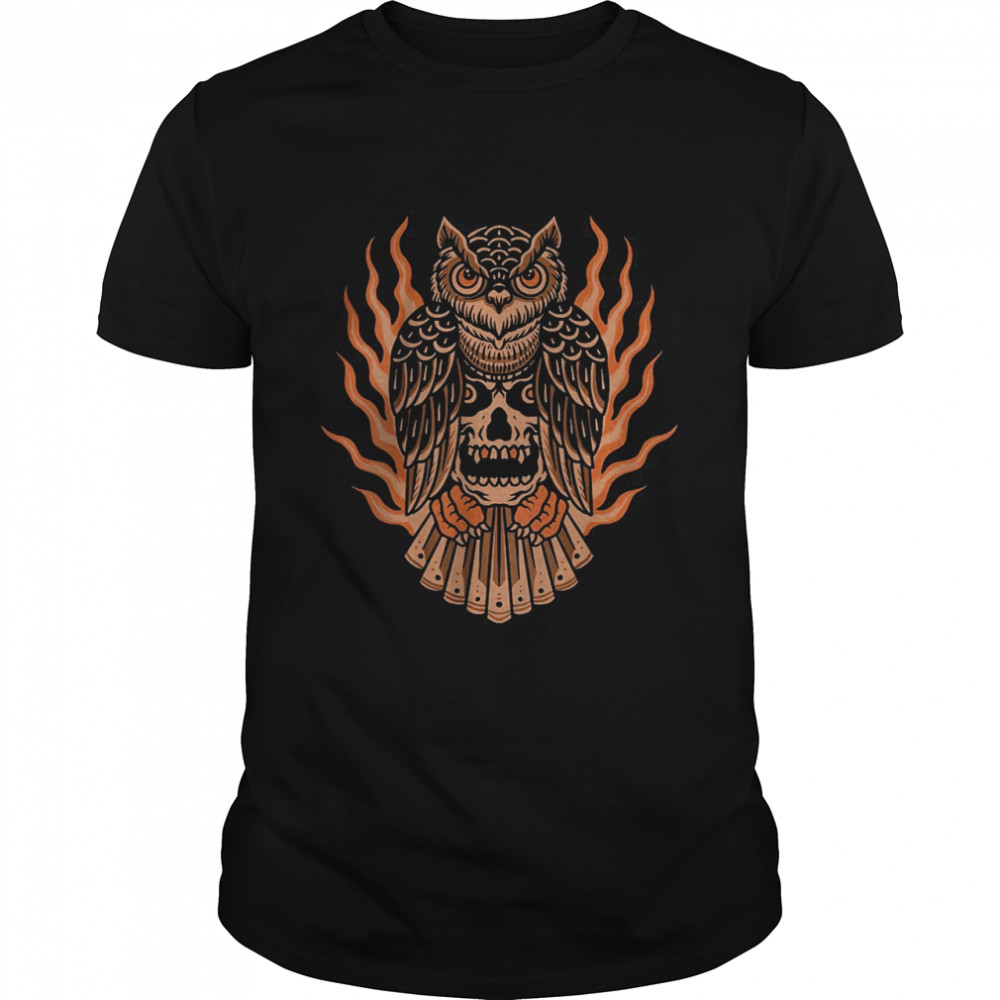 Monster owl traditional T-Shirts