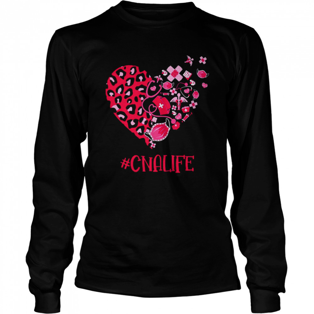 Nurse Valentine Mask CNA Life  Long Sleeved T-shirt