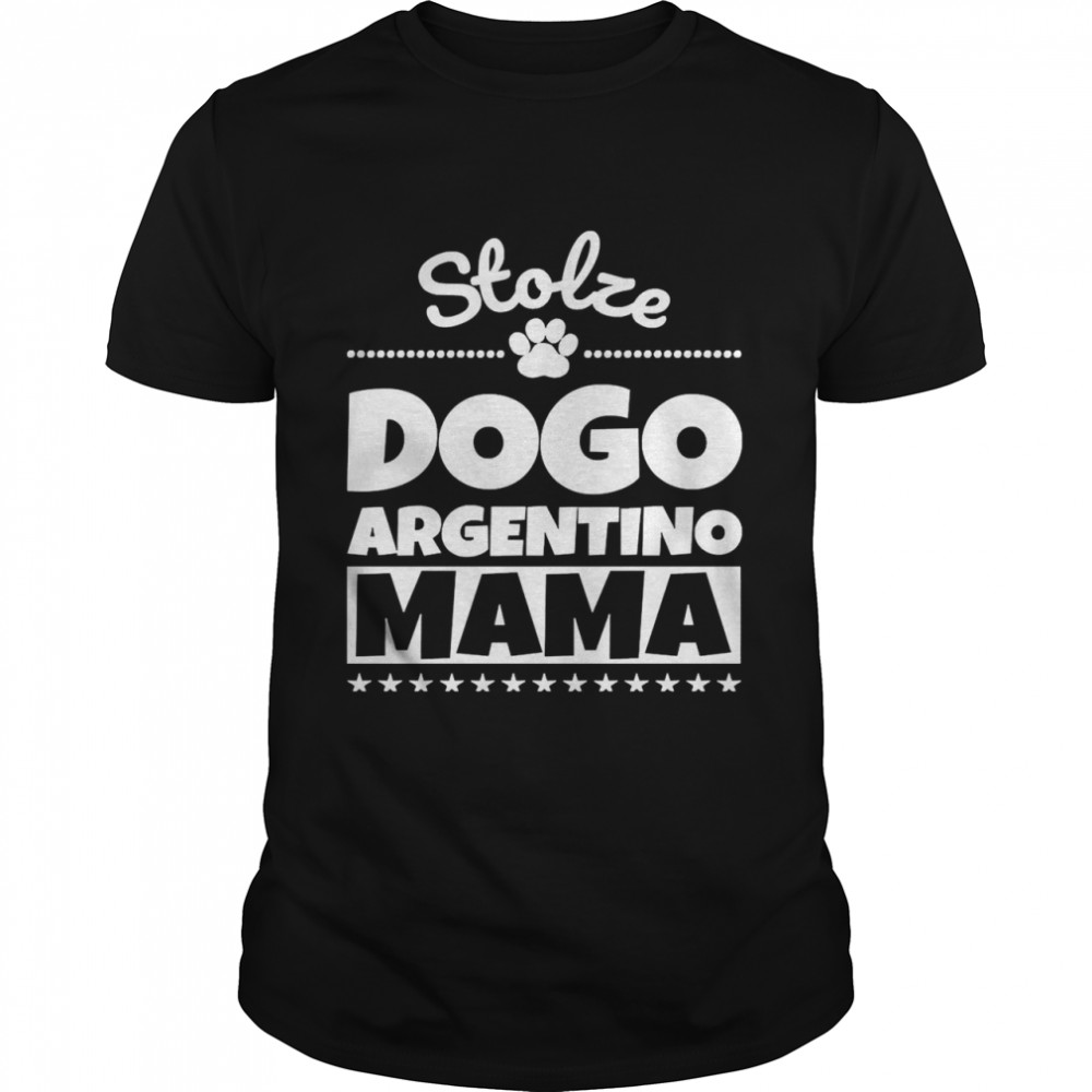 Stolze Dogo Argentino Mama Langarmshirt Shirt