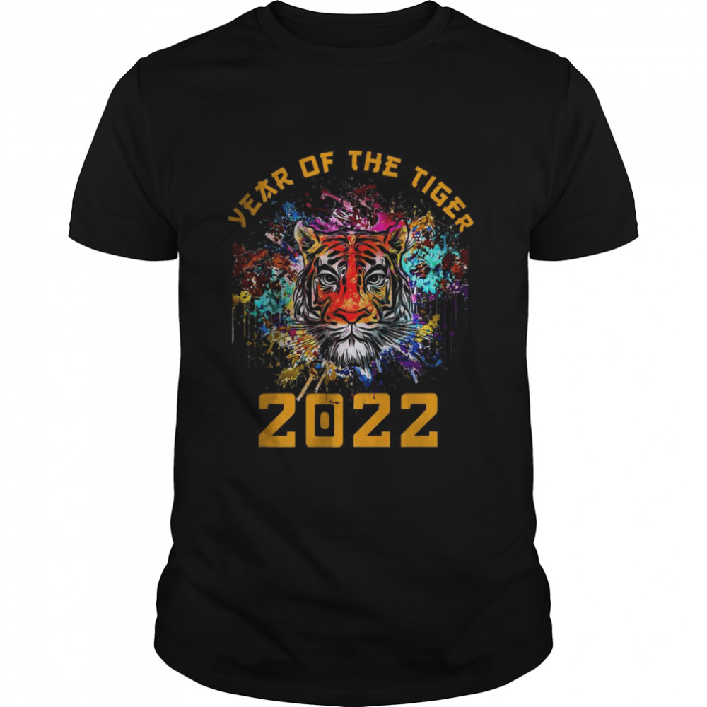 Year of the Tiger Horoscope Art Happy Chinese New Year 2022 T- Classic Men's T-shirt