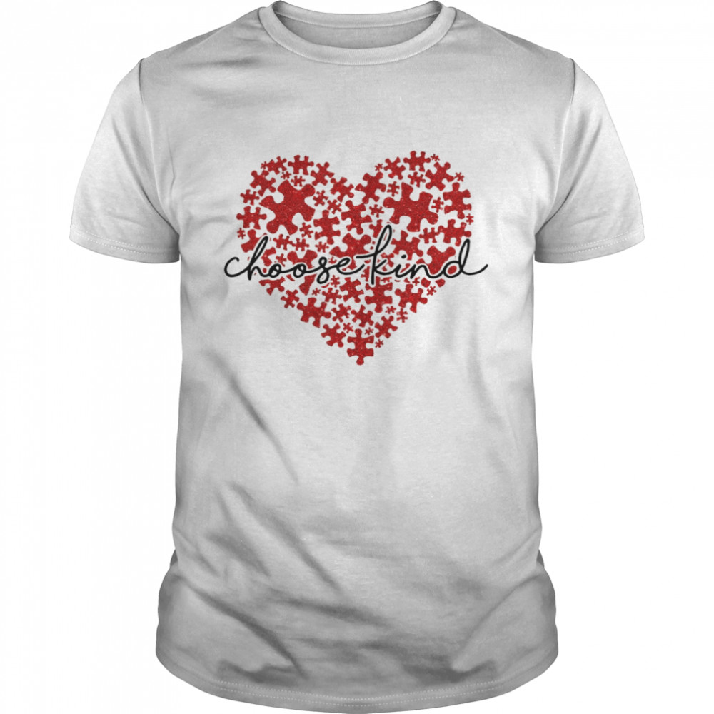 Autism Heart Choose Kind  Classic Men's T-shirt