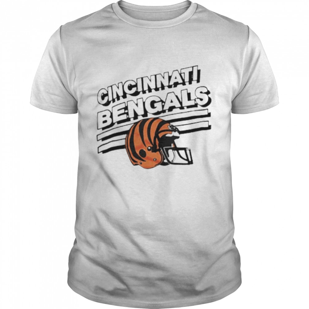 Cincinnati Bengals Orange Stripes Tri-Blend Shirts