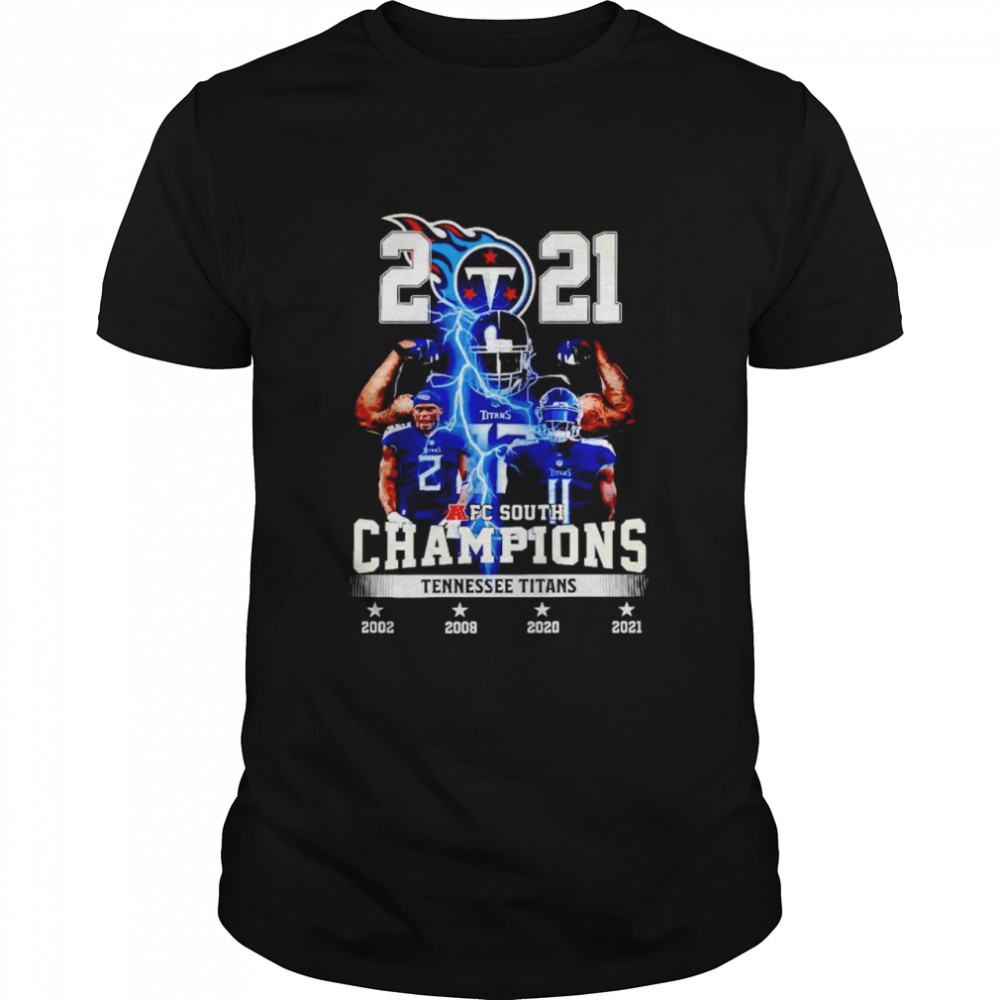 Tennessee Titans 2021 AFC South Division Champions T-shirts