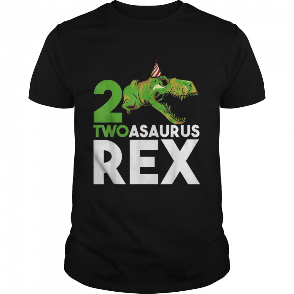 Twoasaurus Old Rex Ein Jahr alt 2 Geburtstag  Classic Men's T-shirt