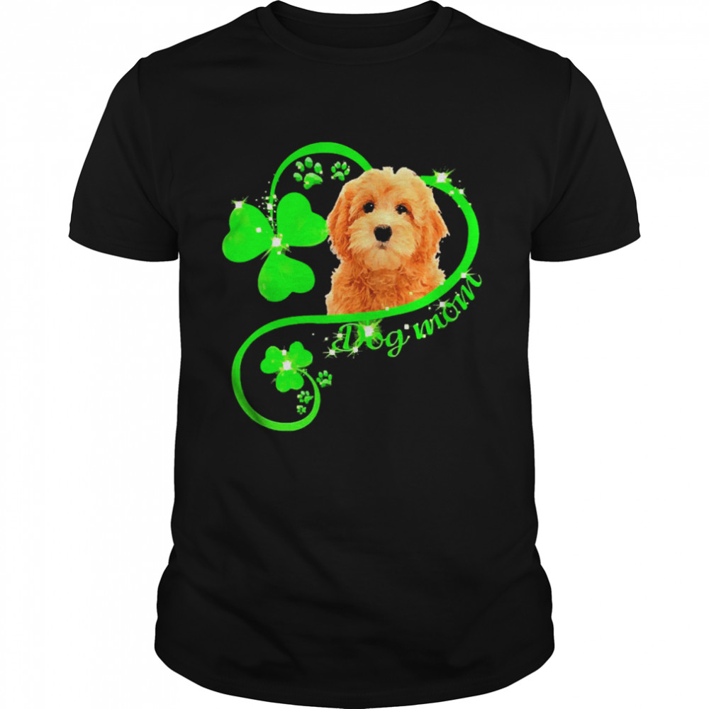 St Patricks Day Lucky Mom Red Goldendoodle Shirts