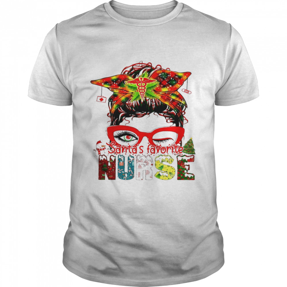 Santa’s favorite nurse shirt Classic Men's T-shirt