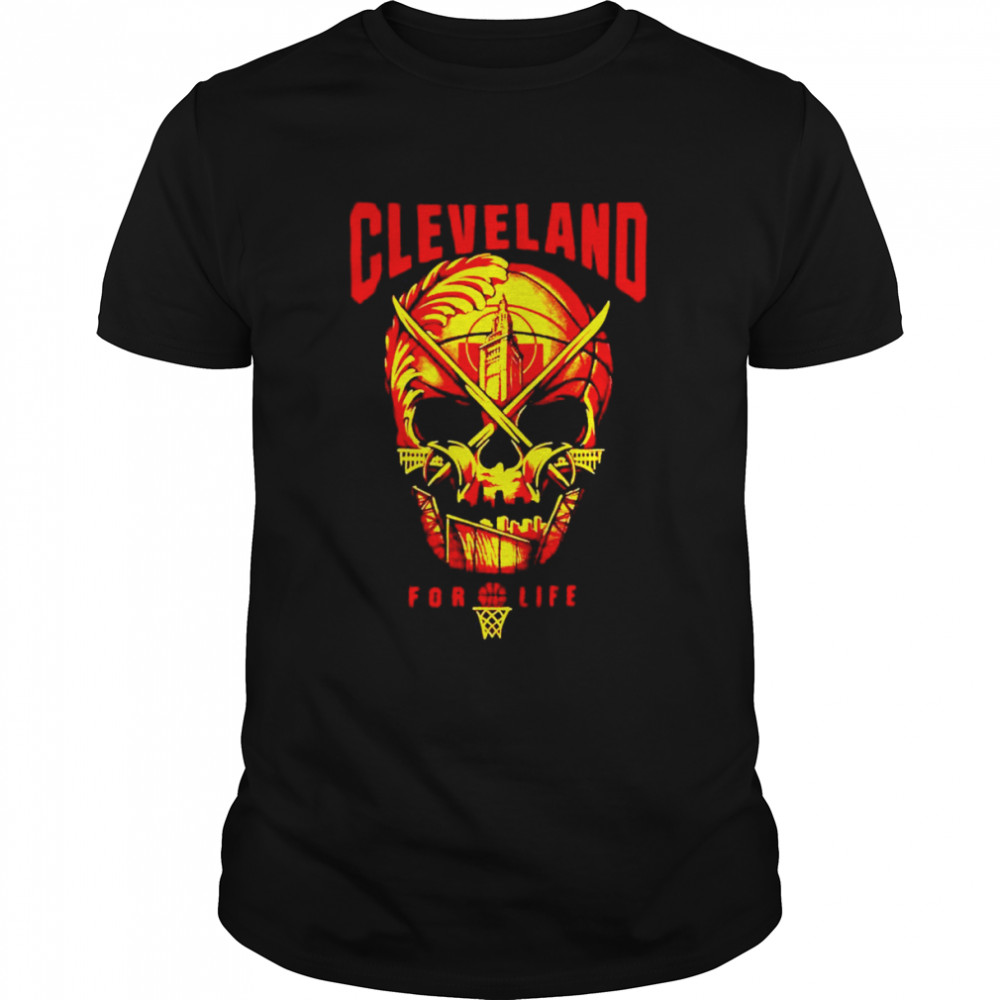Cleveland Basketball Skull For Life shirt Classic Men's T-shirt
