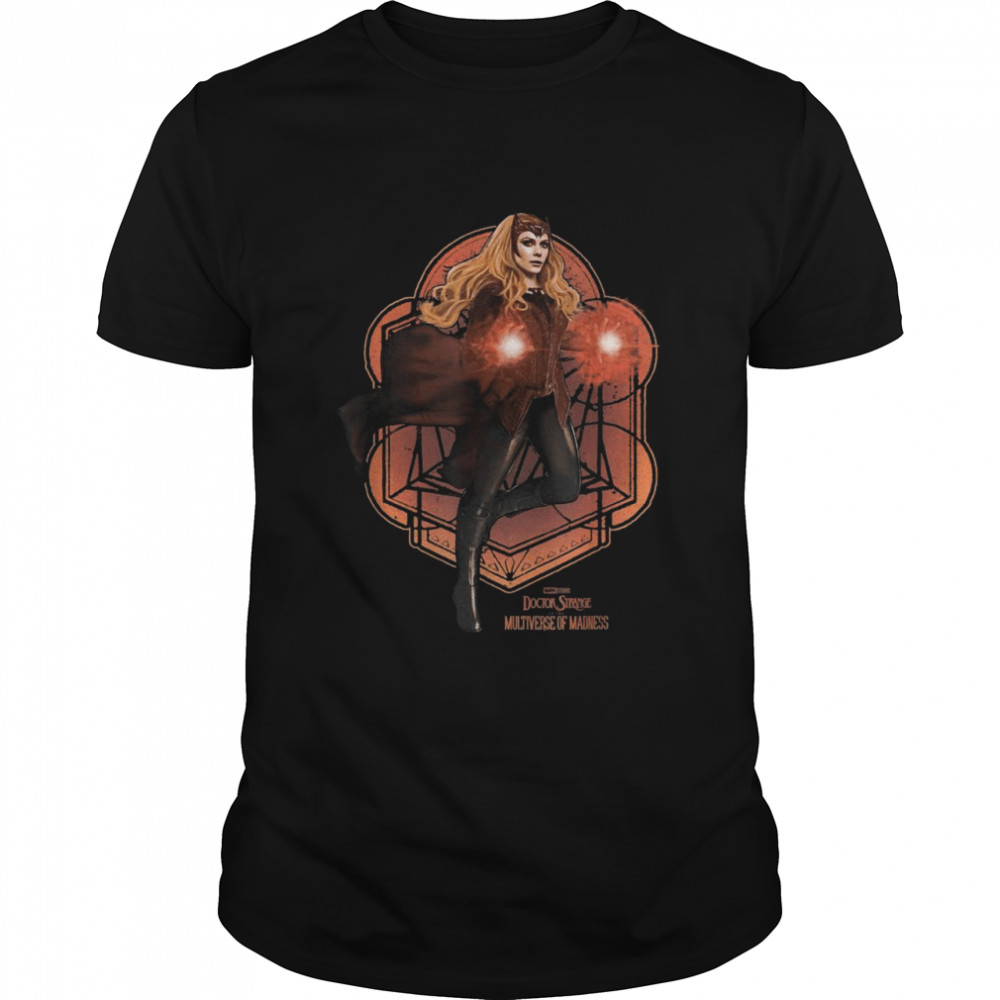 Marvel Doctor Strange 2 Scarlet Witch Floating Poster  Classic Men's T-shirt