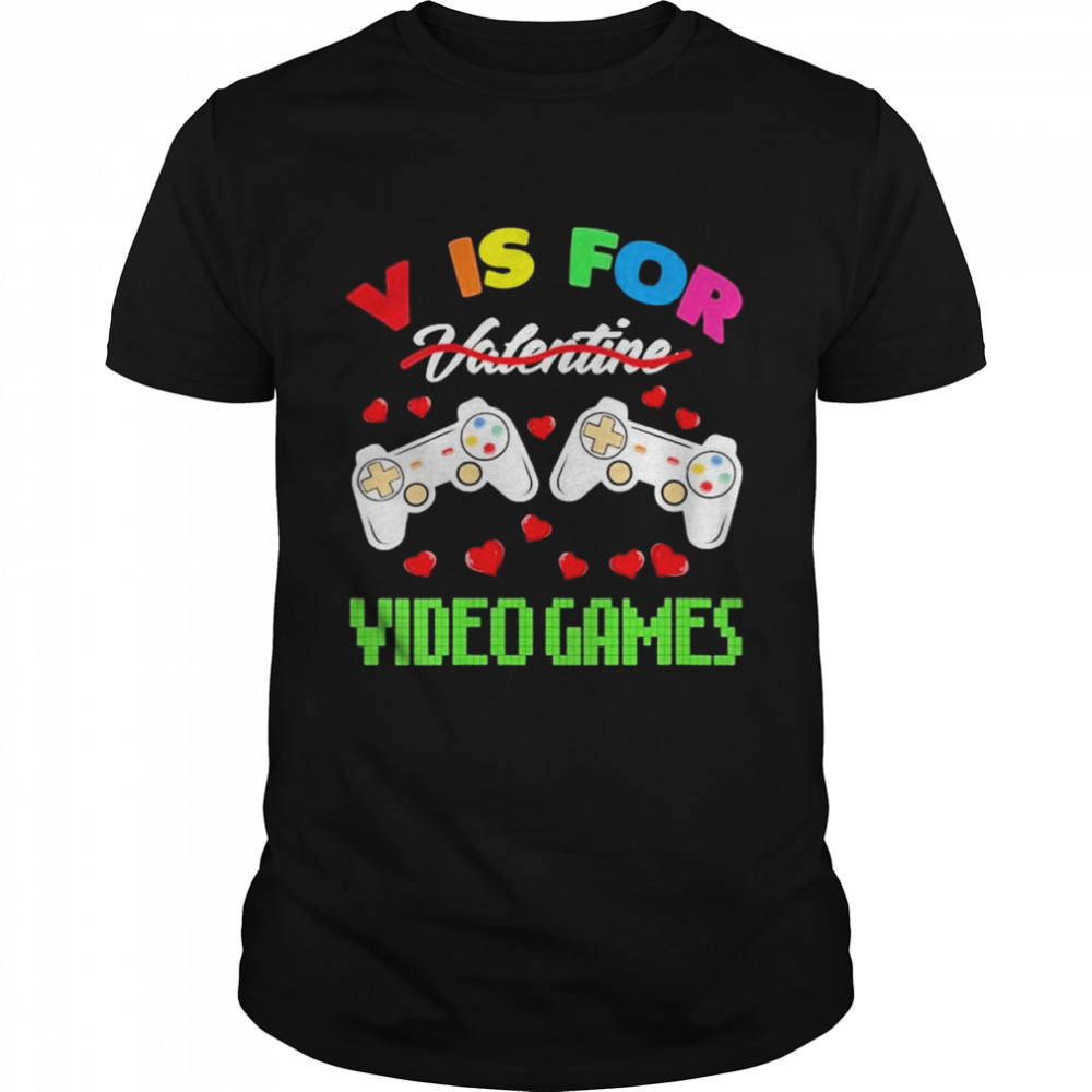 Womens Video Games Valentine Day Shirts