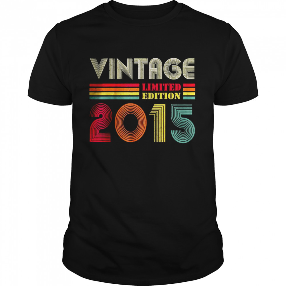 7 Year Old Vintage 2015 Limited Edition 7th Birthday Shirts