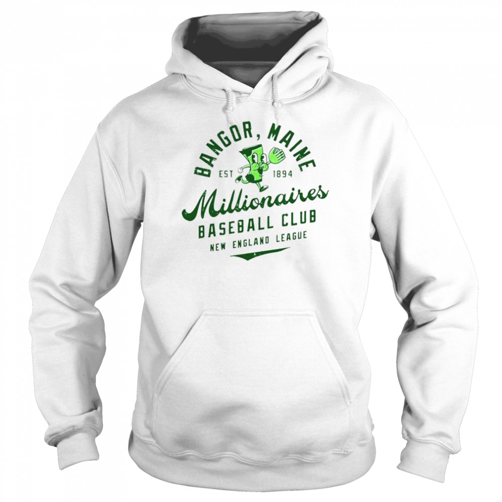 Bangor Millionaires Maine Vintage Minor League Baseball shirt Unisex Hoodie