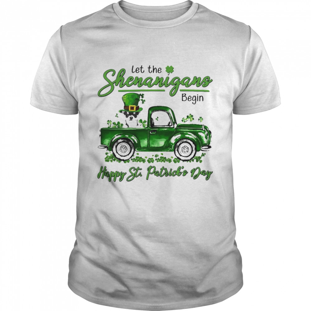 Black Chihuahua Let The Shenanigans Begin Happy St. Patrick’s Day  Classic Men's T-shirt