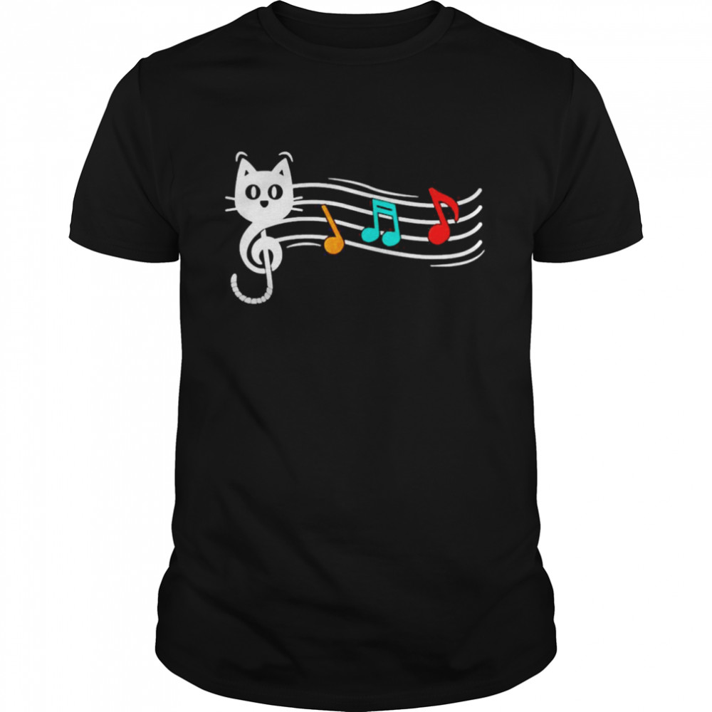 cats I Musical Cat Musician Classic Men's T-shirt