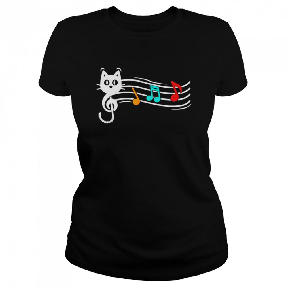 cats I Musical Cat Musician Classic Women's T-shirt