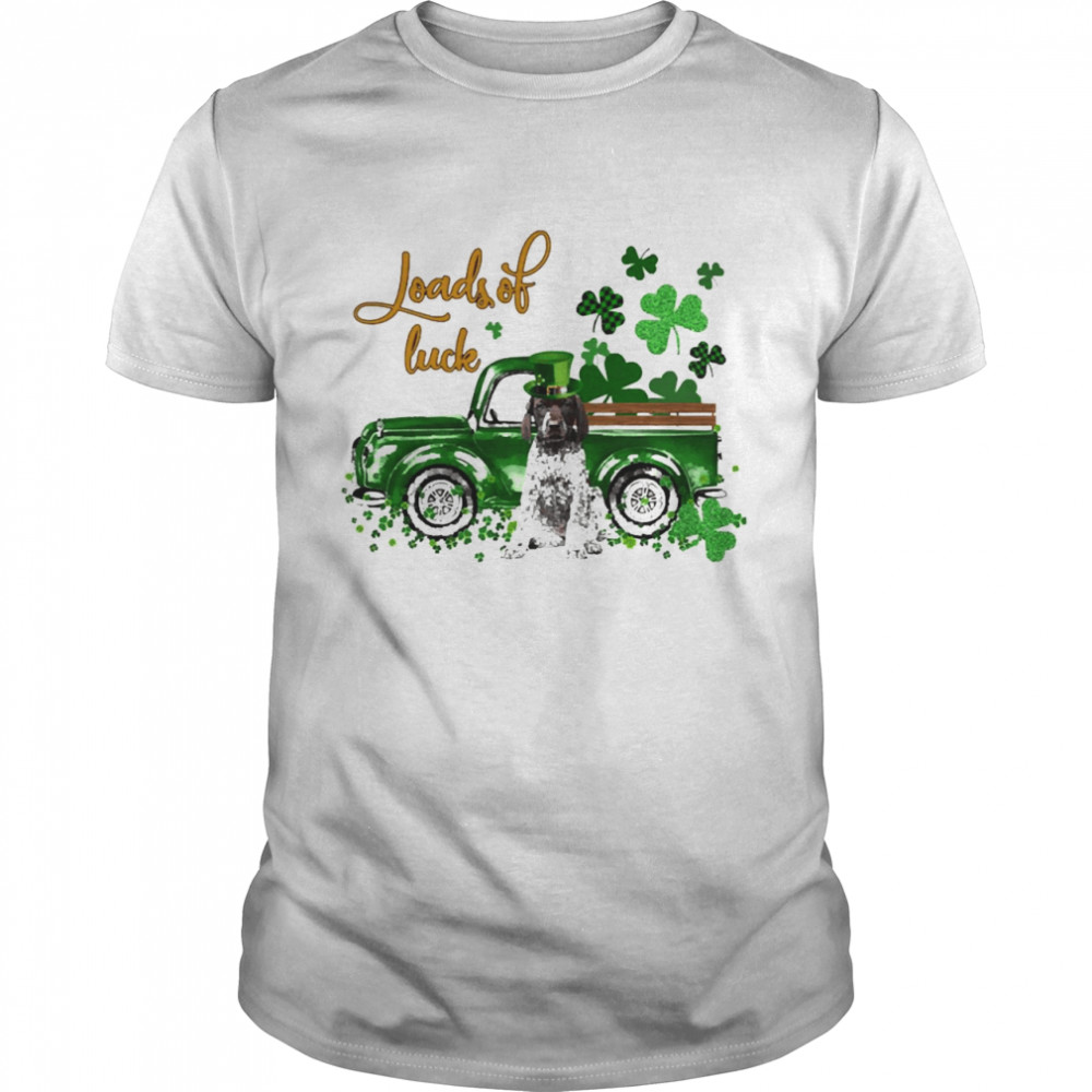 Happy Patricks Day Loads Of Luck German Shorthaired Pointer Dog Classic Men's T-shirt