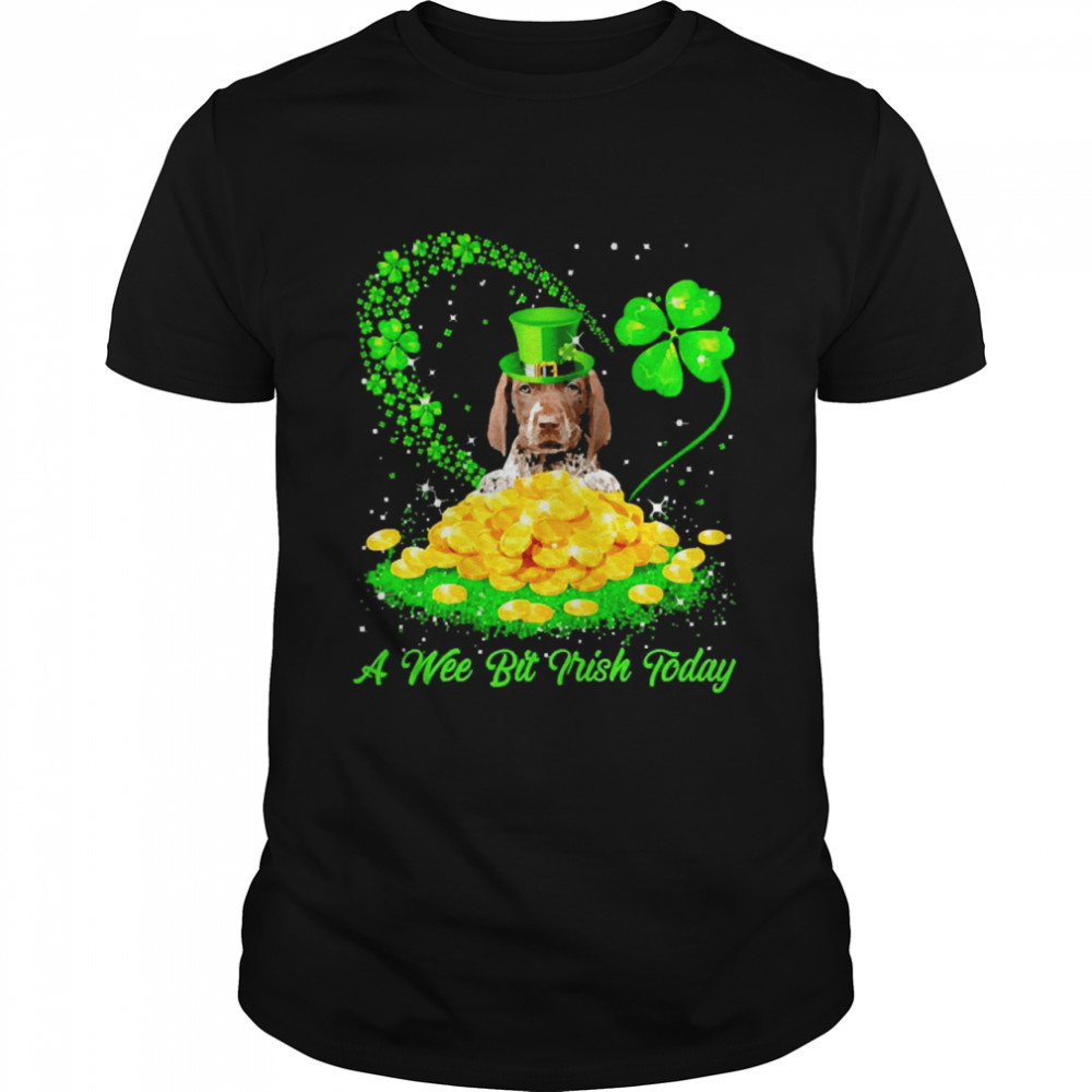 Irish Today German Shorthaired Pointer Dog A Wee Bit Irish Today Classic Men's T-shirt