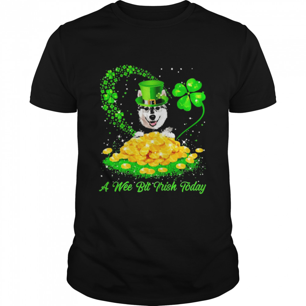 Irish Today Husky Dog A Wee Bit Irish Today Classic Men's T-shirt