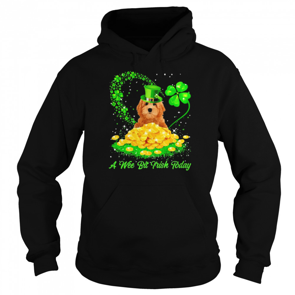 Irish Today Red Goldendoodle Dog A Wee Bit Irish Today Unisex Hoodie