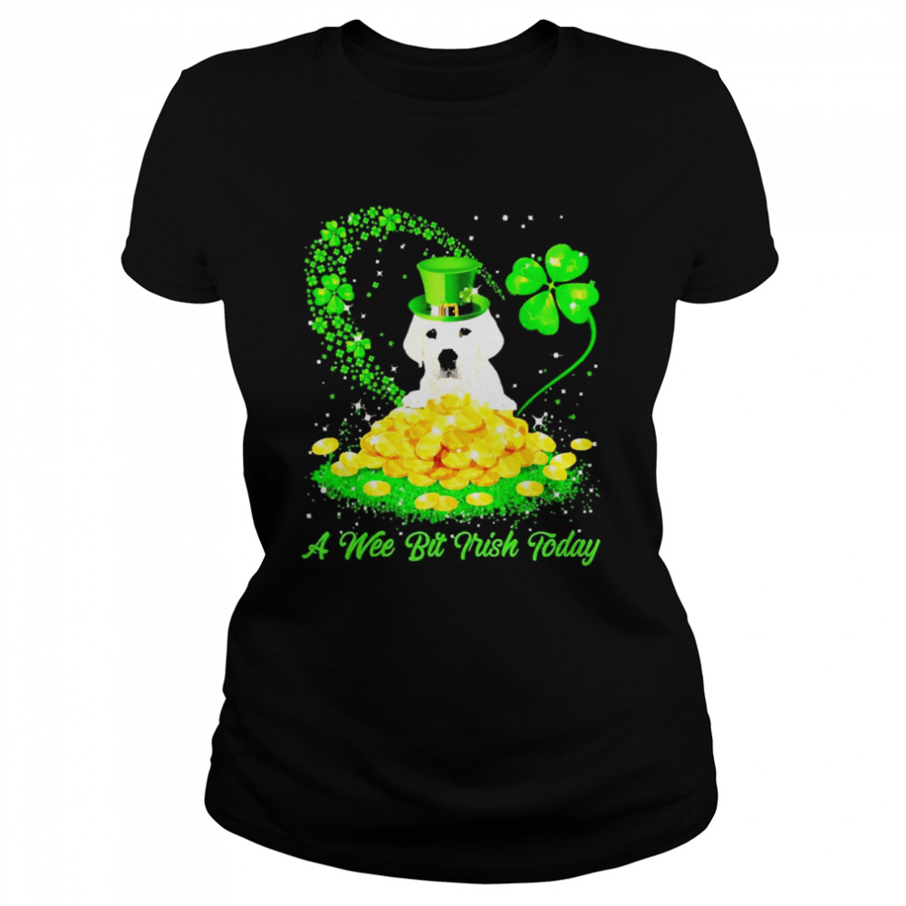 Irish Today White Labrador Dog A Wee Bit Irish Today Classic Women's T-shirt