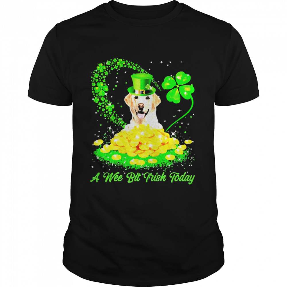 Irish Today Yellow Labrador Dog A Wee Bit Irish Today Classic Men's T-shirt