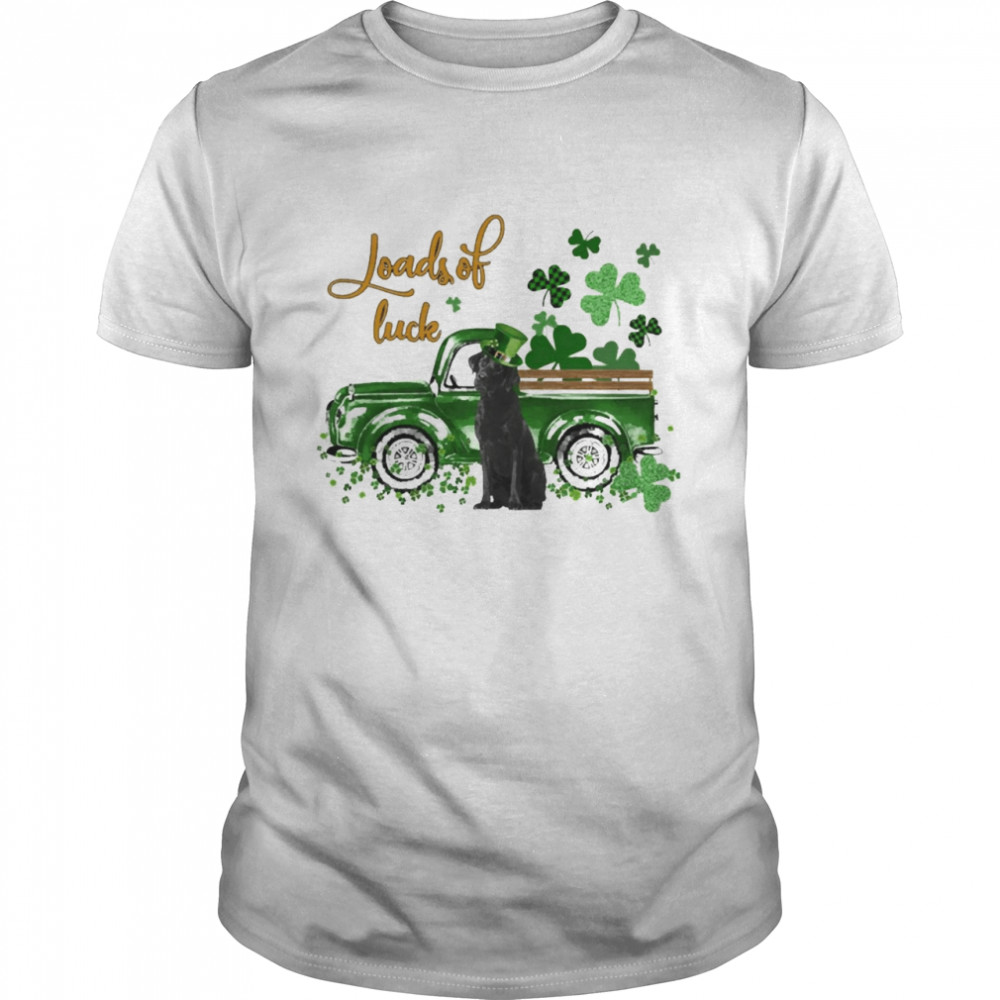 Sts. Pattys’s Day Loads Of Luck Black Labrador T-shirts