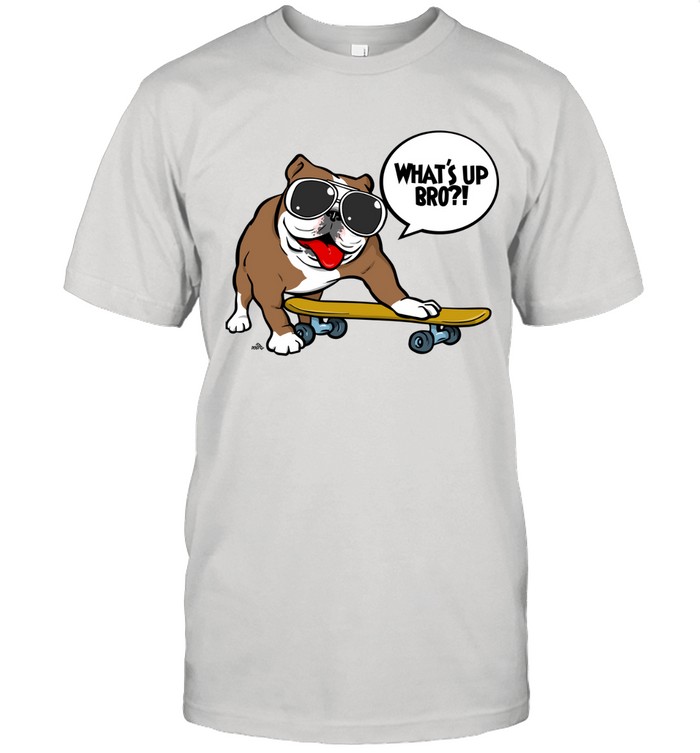 Bulldog on board cartoon Classic Men's T-shirt