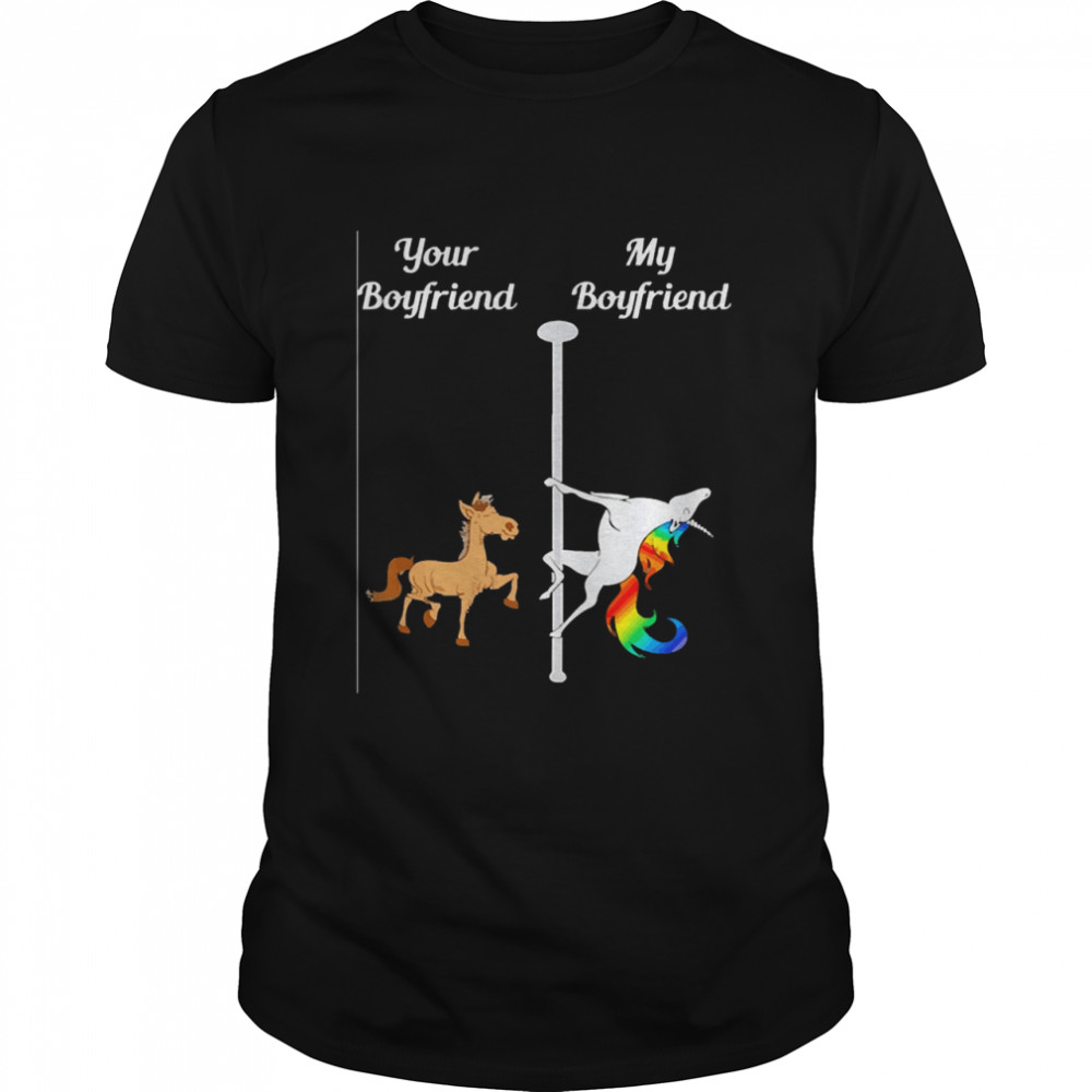 Horse Your Boyfriend My Boyfriend  Classic Men's T-shirt