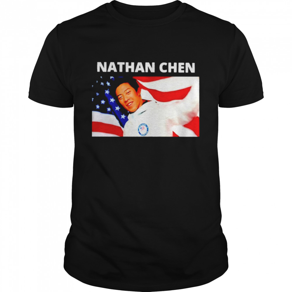 Nathan Chen American Flag Shirt